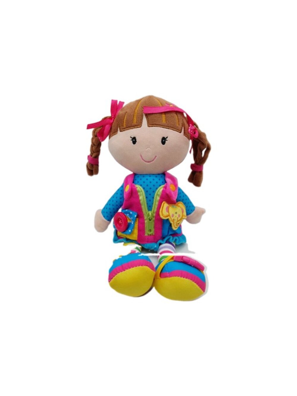 June Garden Dressy Friends Belle Educational Stuffed Plush Doll Toy 15"